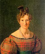 Constantin Hansen Portrait of Caroline Sophie Moller Sweden oil painting reproduction